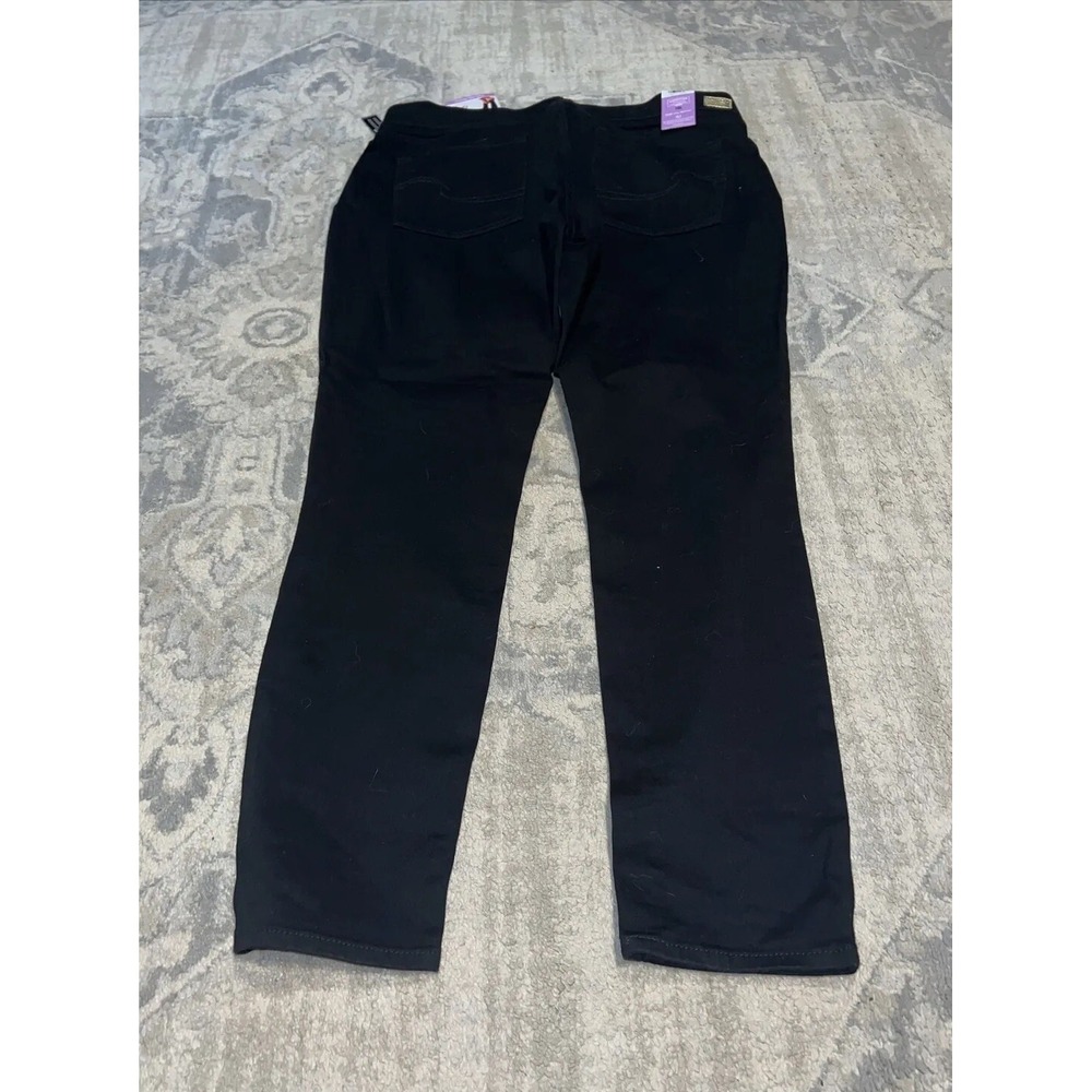 New Levi's Gold Label Womens Sz 16 L Shaping Pull On Skinny Black Jeans - Picture 2 of 7